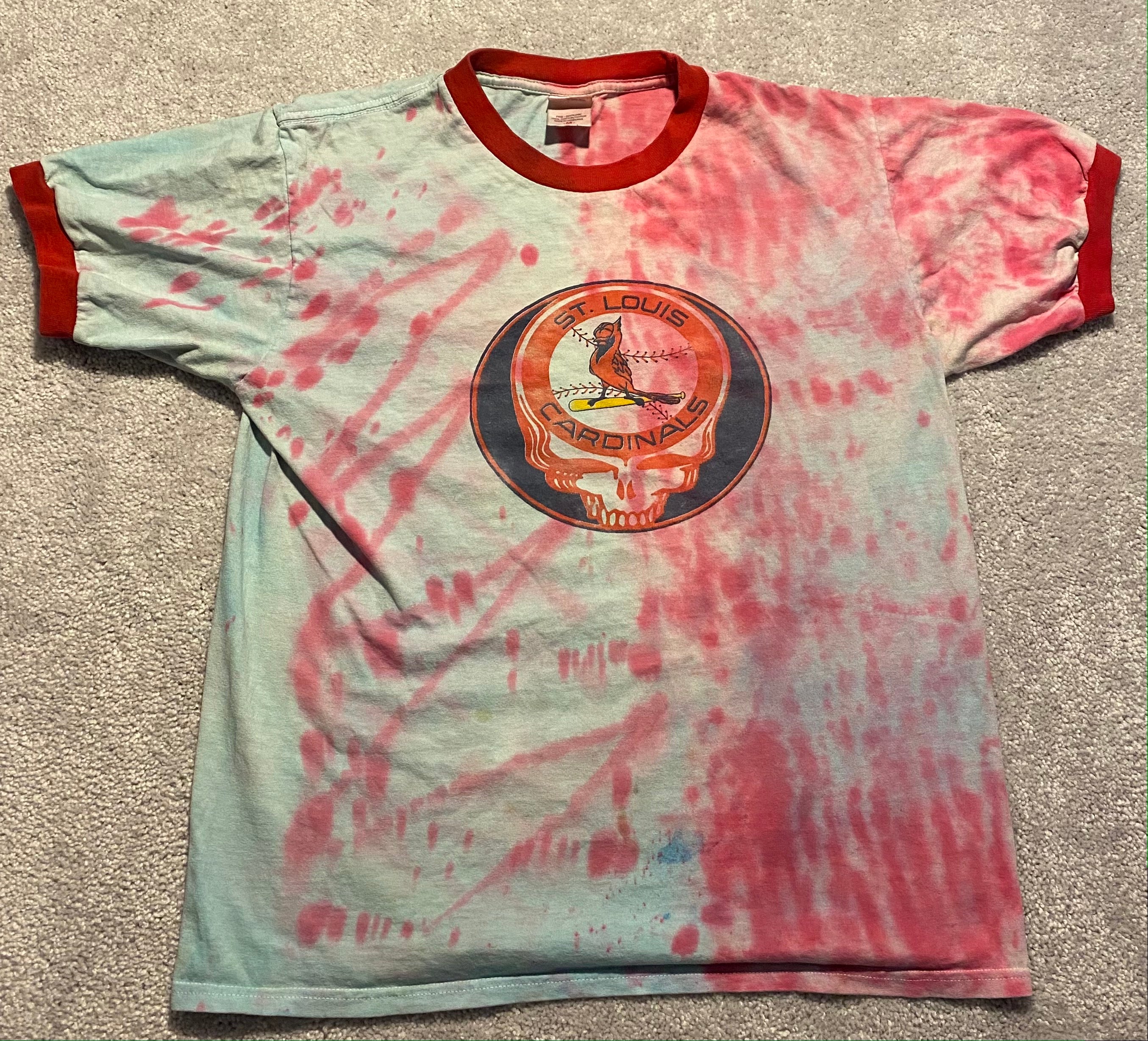 Gildan, Shirts, Grateful Dead X St Louis Cardinals Tie Dye Tee