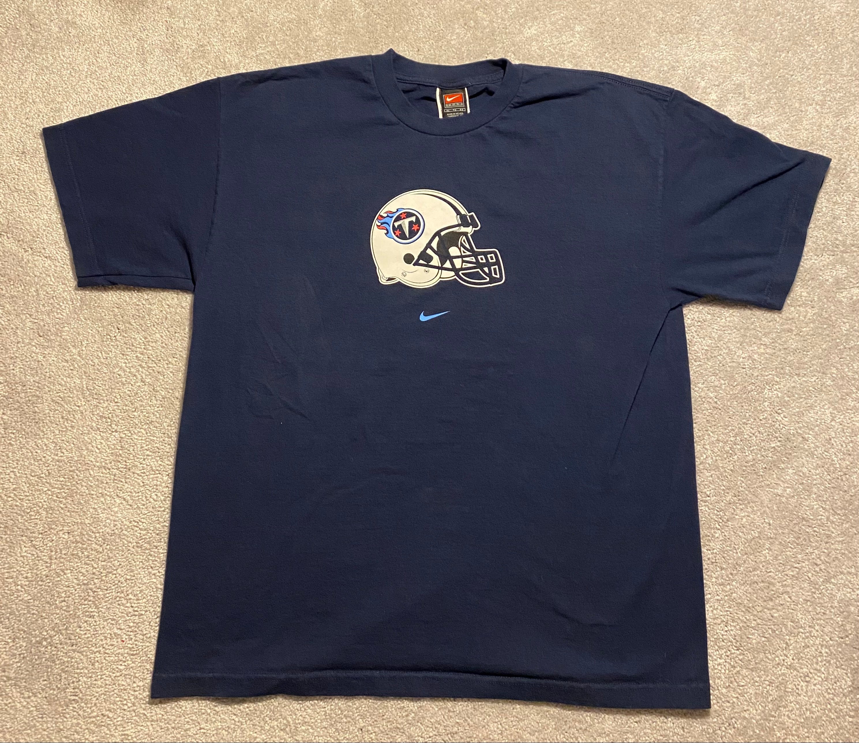 Nike Logo Tennessee Titans Shirt - High-Quality Printed Brand