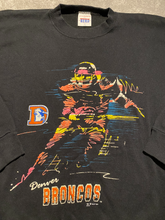 Load image into Gallery viewer, 90s Denver Broncos 3D Neon Print Crewneck Sweatshirt Size L

