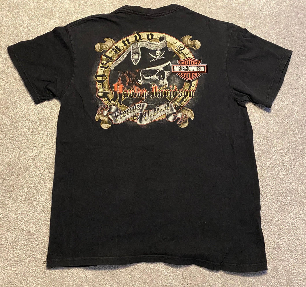 2011 Harley Davidson Orlando FL Skull T-Shirt Size L