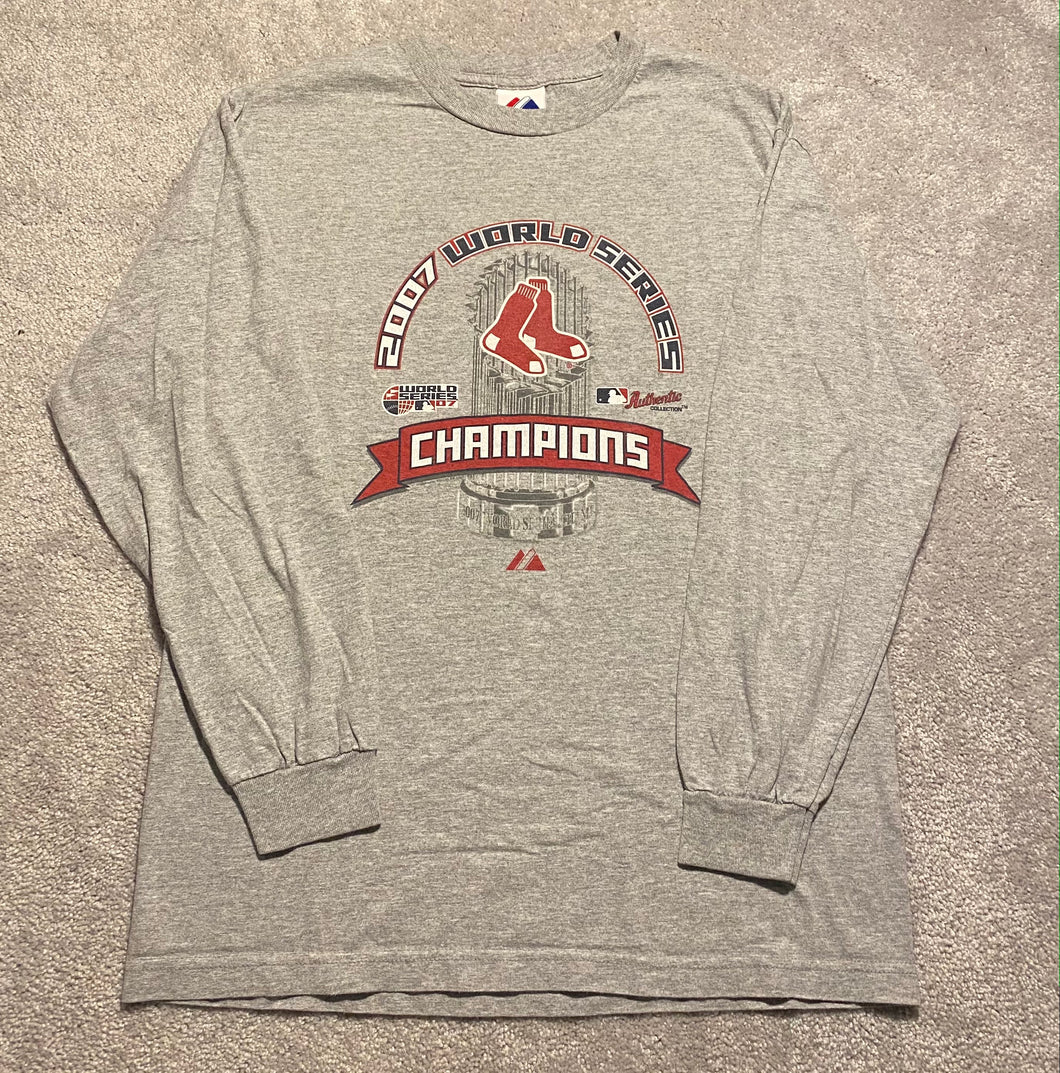 2007 Boston Red Sox Official World Series L/S Size L
