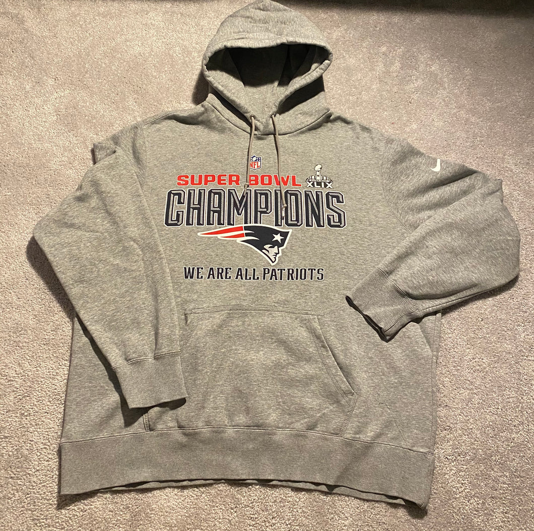 New England Patriots Nike Super Bowl XLIX Champions Sweatshirt Size XXL
